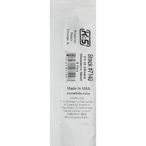 K&S Precision Metals 7140 Round Stainless Steel Rod: 1/4" OD x 36" Long, 4 Pieces, Made in USA