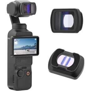 Anamorphic Lens/1.15 X Magnetic Movie Lens for DJI OSMO Pocket 3, Cinematic Flare Effect HD Double-Sided Multilayer Anti-Reflective Coating