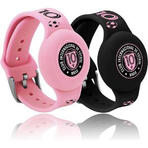 Airtag Bracelet For Kids - 2 Pack Air Tag Holder for Kids, Waterproof Silicone Watch Band Compatible With Apple Accesories, Gps Tracker Adjustable Hidden Wristband