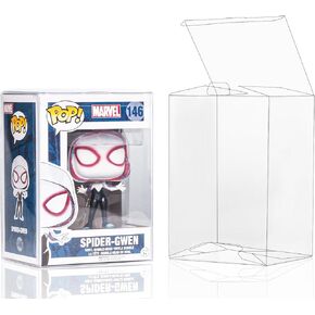 Baskiss 20 Pack Protector Covers for Funko Pop 4" Figures, Ultra Thick 0.5mm Crystal Clear Heavy Duty Display Box for Collectible Vinyl Figurines Storage