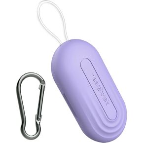 Hearprotek Earplug Cases, Portable Earplug Holder, Mini Storage Case Earbud Plug Organizer Ear Plug Case Durable Small Carrying Case for Travel, Business Trip (Purple)