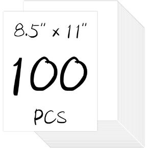 Yizhet 100 Sheets White Cardstock 8.5 x 11 Printer Paper, Thick Cardstock 92lb/250gsm Card Stock Printer Paper, Double Sided Cardstock Paper for Office Printing, Invitations, Crafting, DIY Cards