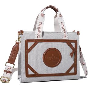 Angel Kiss Tote Bag for Women Cotton Canvas Handbag Fashion Crossbody Purses for Womens with Adjustable Strap…