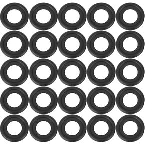 X AUTOHAUX 25pcs M11 Black Oil Drain Plug Gaskets Replacement for GM 12616850 3536966