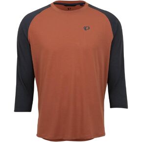 PEARL IZUMI Men's Canyon Merino 3/4 Sleeve Jersey, Moisture-Wicking Short Sleeve Bike Jersey, Standard Fit for Cycling