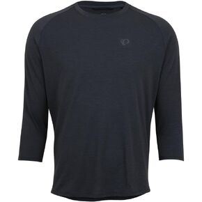قميص PEARL IZUMI للرجال Canyon Merino بأكمام 3/4، جيرسي دراجة بأكمام قصيرة ماص للرطوبة، مقاس قياسي لركوب الدراجات