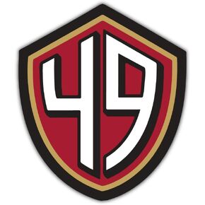 San Francisco City 49z Football Die-Cut Sticker Decal 4'' X 5''