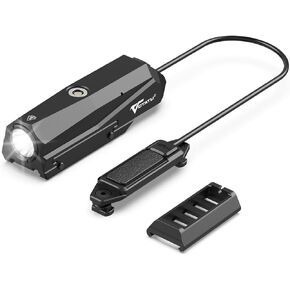 VOTATU PL50S 1450 Lumens Weapon Light with Pressure Switch, Rechargeable Picatinny Flashlight for Rifle, Magnetic USB Rechargeable, Tactical High/Low Modes