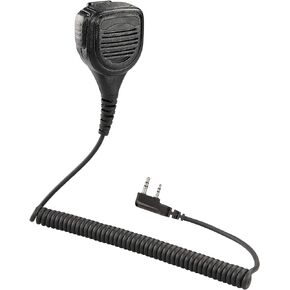 Arrowmax APM250-K2 IP56 Waterproof Shoulder Speaker Microphone Compatible with BaoFeng BTECH UV-5R UV-5RA UV-5RE UV-5R3 BF-F8HP UV-82HP Kenwood 2-PIN 2 Pin Radios NX-1200 NX-1300 NX-P1200 NX-P1300