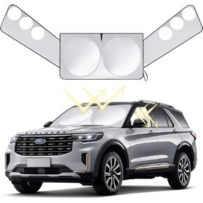 TOPASHDE زجاج أمامي للسيارة، مظلة شمسية، زجاج أمامي قابل للطي ونافذة جانبية أمامية للخصوصية، مظلة شمسية لنافذة السيارة للتخييم والقيلولة والنوم والرضاعة الطبيعية وتغيير القماش in Kuwait