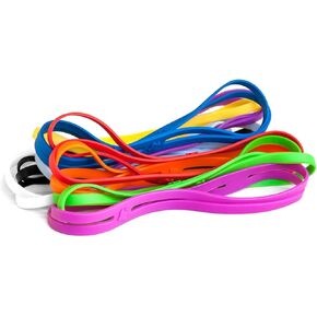 GRIFITI Band Joes X Cross Style 9" Flat 18" Circumference 5.73" Diameter 5 Pack Big Strong Elastic Rubberbands Pressure Cooking, Office, Puzzles, Board Games Heat Cold UV Large Colorful Heavy Giant Silicone Rubber Bands