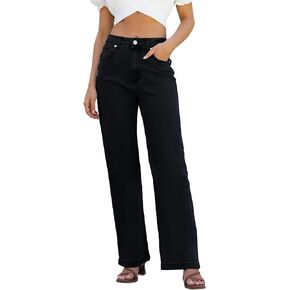 Womens Jeans Hig Waisted Straight Leg Loose Stretchy Lightweight Tummy Control Trendy Jeans for Women 2024