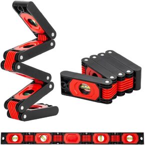 Foldable Level Multi function Level Measuring Tool Folding Level Ruler Angle Measuring Tool Multi-Angle Measurement Woodworking Tools Magnetic Niveles