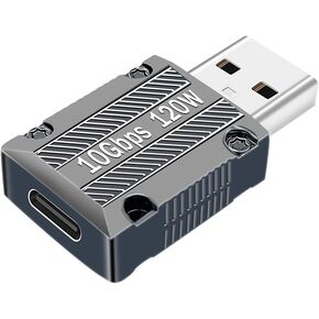 USB to USB C Adapter,USB C to USB Adapter,USB A to USB-C Adapter 1PCS, USB C Female to A Male,Enables USB/Type-C Related Devices for Interactive USE:Connection/Data/Charging(1PCS Grey)