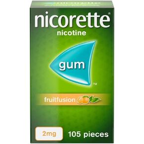 Nicorette Fruitfusion Gum 2 Mg, 105 Pieces