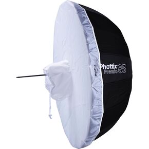 Phottix Premio Reflective (Silver) Umbrella with Diffuser (85cm/33) (PH85409)
