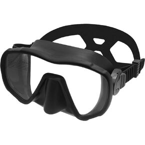 Nami Single Diving Mask - 1 Window Frameless Mask, Anti-Fog, UV Available - Scuba Mask, Dive Mask, Freediving Mask, Spearfishing Mask, Snorkel Mask for Adults