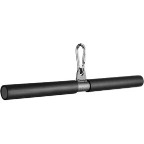 WINOMO DIY Rotating Straight Bar, Weight Machine Accessories Bicep Pull Bar for Home Gym Exercise Back Arm Shoulder Muscles