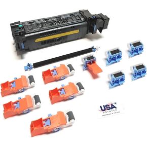 J8J87A-DMKv1-USA (L0H24-67901) Deluxe Maintenance Kit for HP Laserjet M607 M608 M609 M631 M632 M633 with RM2-1256 Fuser, RM2-6800 Transfer Roller, & 5 Sets of J8J70-67904 for Tray 2-6