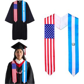 TangFee غواتيمالا والولايات المتحدة الأمريكية العلم سرق التخرج، وشاح التخرج للطلاب الغواتيماليين الدوليين in Kuwait