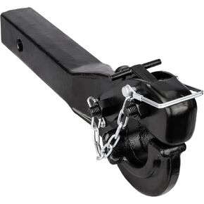 5-Ton Pintle Hook Trailer Hitches Receiver Hook for 2" Hitches Hitch Hook Military Receiver, 10000 lbs, 15" Length