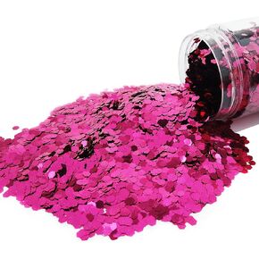 TWINKLING Holographic Glitter, Chunky Glitter, Fine Glitter, Craft Glitter Chips for DIY Resin Art Epoxy Craft, Nail Art, Jewelry Making, Tumblers Slime Decoration,2mm,100g (Black)