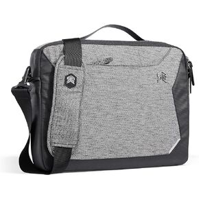 STM Myth fleece-lined Brief Case with removable strap for 13" Laptop - Granite Black (stm-117-185M-01)