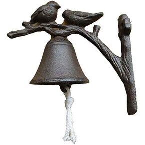 Cast Iron Bird Dinner Bell Wall Mounted Entryway Bell Rustic Decor