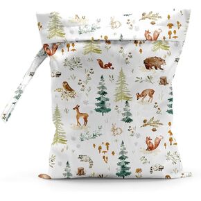 Waterproof Cloth Diaper Wet Dry Bag Reusable Travel Beach Pool Daycare Soiled Toddler Items Yoga Gym Bag for Swimsuits Wet Clothes Bags - Unique Western Boots Pattern
