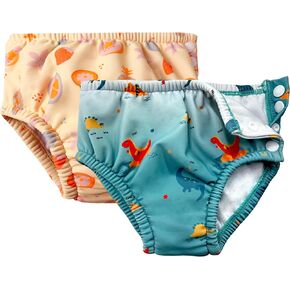 Baby Reusable Swim Diaper - UPF 50+ 0-6 Months - Swim Diapers for Toddlers