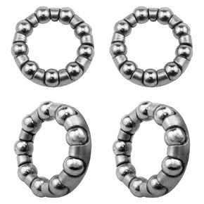 4PCS Bicycle Ball Crank Bearings 1/4 inch x 9 Balls Stainless Steel for Bicycle Axle Wheel Ball Frame Bearing Retainers