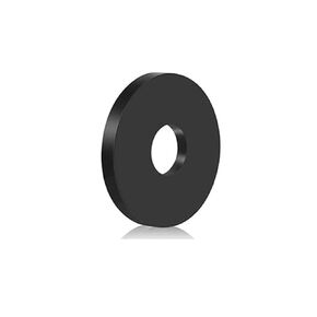 binifiMux 30pcs M6 ID(OD=25.4mm, 3mm Thickness) Rubber Flat Washer Flat Rubber Grommets Black Rubber Washers for Bolts Spacers, Vibration Suppression