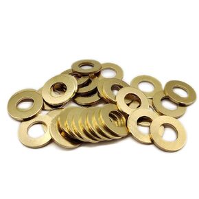 Brass Flat Washer, M2 Metric Bronze Washer for Screws Bolts, DIN 934, 2mm ID, 5mm OD, 0.5mm Thick (Pack of 300)