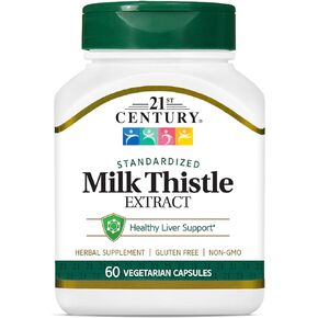 21st Century Vitamins Thistle Extract Veg Capsules, 60 Count (21338)