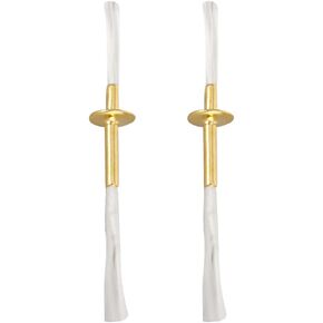 Garneck 2 Pcs Fiberglass Wicks - Oil Lamp Wicks wiht Tube Holder - Fiberglass Replacement Wicks Torch Replacement Wicks for Oil Rock Candle Lamp Lantern Making