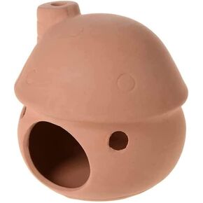 YXQ Aquarium Decorations Ceramic Mushroom House for Fish Tank Landscape to Small Shrimp/Goldfishes Hiding Rest and Breed (Brown)