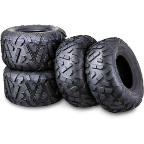 WANDA Set 4 UTV ATV Tires 24x9-10 & 24x11-10 6PR for 05-16 Kawasaki Mule 610 4x4