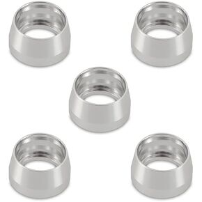 Mishimoto MMFT-RPF-06 PTFE Braided Line Replacement Ferrule -6AN, 5 Pack