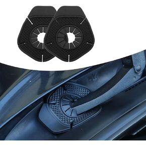Crynod 2 PCS Car Wiper Arm Hole Protection Pads, Waterproof Vehicle Windshield Wiper Arm Guards, Universal Soft PVC Automotive Front Wiper Decoration Accessories for Trucks SUVs Cars (Black) in Saudi Arabia