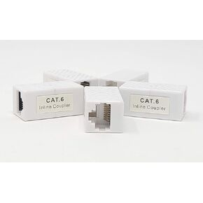 Cat6 Ethernet Coupler UL Listed White 5-Pack (C20-110L6W-5)