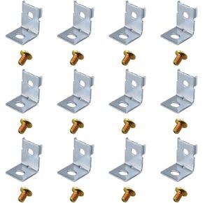 ZYAMY 12PCS Power Supply Mounting Bracket MHS012 Switch Power Supply Installation Power Bracket Kit with 12 Screws Power Clip Fixing Foot L-Shaped Bracket Switch Power Supply Installation Accessories