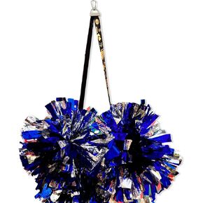 Lopau Pom Pom Holder for Backpack Cheer,Cheer Bow Holder for Cheerleading Accessories Pompoms Strap Lanyard Storage Equipment with Snaps for Teen Girls Sports (No Pom Poms),Black