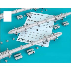 Reskit RS48-0341 - 1/48 Multiple Ejector Racks A/A37B-6 (MER-7) (3 pcs)