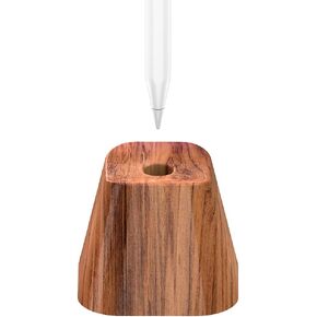 Pencil Holder Compatible with Pencil (1st and 2nd Gen),Wooden Pencil case.Apple Pencil stand.Apple Pencil Accessories.Apple pen case.pencil Protect case-AJBZ1M (Shabili wood)