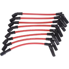 HiSport Spark Plug Wire Set Compatible with 1999-2006 CHEVY GMC VORTEC LS1 4.8L 5.3L 6.0L 10.5MM