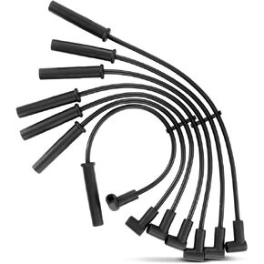 A-Premium Ignition Spark Plug Wires Set of 7 Compatible with Jeep Cherokee Comanche 1987 1988 1989 1990 L6 4.0L OHV