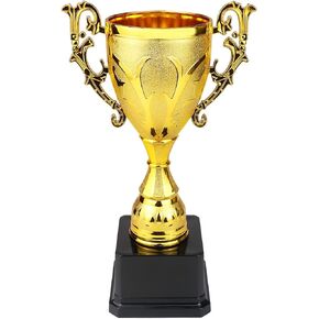 YOLUFER Plastic Golden Trophy Cup Competition Cup Winner Award Trophies Cup for Children Kids