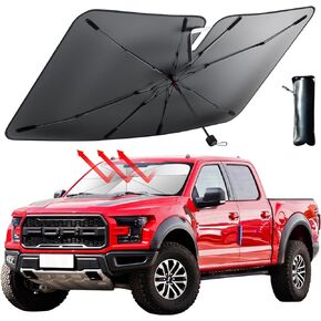 Car Windshield Sun Shade Foldable Car Windshield Sun Shade Umbrella Fit Sedan SUV Pickup Truck Most Vehicles Car Window Shades Front Windshield Sunshade
