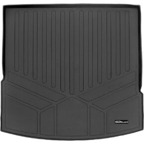 SMARTLINER Custom Cargo Liner Behind 2nd Row Floor Mat Black Compatible with 2020-2023 Volkswagen Atlas Cross Sport 5 Passenger Models Only