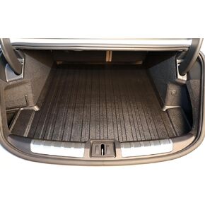 Premium Cargo Liner for Porsche Taycan 4S GTS Turbo S 2021-2024 - 100% Protection - Custom Fit Car Trunk Mat - Easy-to-Wash & All-Season Black Cargo Mat - 3D Shaped Laser Measured Trunk Liners